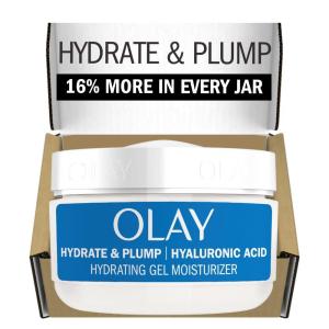 imageOlay Hylauronic Acid Face Mousturizer Plump ampamp Hydrate FragranceFree  Hydrating Gel for Dry Skin Retain ampamp Replenish Moisture with Niacinamide  Recyclable Sustainable Eco Jar NonGreasy 2 Oz2 Ounce Pack of 1