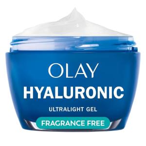 imageOlay Hylauronic Acid Face Mousturizer Plump ampamp Hydrate FragranceFree  Hydrating Gel for Dry Skin Retain ampamp Replenish Moisture with Niacinamide  Recyclable Sustainable Eco Jar NonGreasy 2 Oz17 Fl Oz Pack of 1