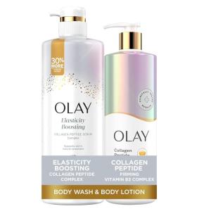imageOlay Intensely Hydrating Body Wash  Body Lotion Bundle Pack Moisturizing ampamp Nourishing Formula with Hyaluronic Acid ampamp Vitamin B3 Complex 26 fl oz ampamp 17 fl oz Pack of 2Light Scent