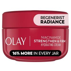 imageOlay Niacinamide Face Moisturizer Strong ampamp Firm Cream for Women AntiAging AntiWrinkle Firming Skin Care Evens Hydrates to Repair Barrier Recyclable Sustainable Eco Jar NonGreasy 2 oz2 Ounce Pack of 1
