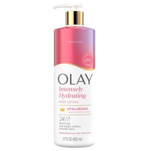 imageOlay Super Serum Hand ampamp Body Lotion for Dry Skin 24hr Long Lasting Hydration 5 Ingredient Serum Complex for Bright Even Firm Luminous Skin Sweet Vanilla ampamp Soft Wood Scent 185 fl ozHyaluronic Acid