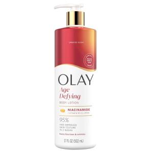 imageOlay Super Serum Hand ampamp Body Lotion for Dry Skin 24hr Long Lasting Hydration 5 Ingredient Serum Complex for Bright Even Firm Luminous Skin Sweet Vanilla ampamp Soft Wood Scent 185 fl ozNiacinamide