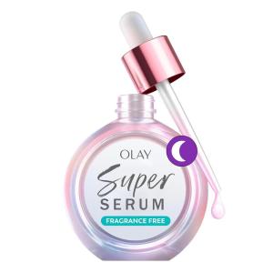 imageOlay Super Serum Night Repair FragranceFree  Niacinamide Peptide Salicylic ampamp Lactic Acid Glycerin  5in1 Skin Care Benefits  Hydrating Evens Tone Reduces Dark Spots AntiAging 10 Oz1 Fl Oz Pack of 1