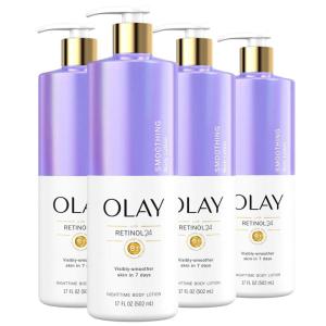 imageOlay Tone Evening and Hydrating Body Lotion Deep Moisture 17oz Pack of 4Smoothing Retinol