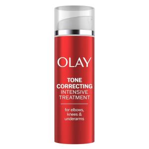 imageOlay Treatment Cream Intensive Tone Correcting for Elbows Knees ampamp Underarms with Niacinamide Vitamin B3 Complex Deeply Hydrates Evened Skin Tone 17 fl oz