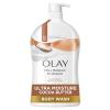imageOlay Body Wash for Women Fresh Radiance Refreshing ampamp Renewing Made with Plant Based Cleansers B3 Botanical Complex For All Skin Types Peach ampamp Cherry Blossom Scent 33 fl ozCocoa Butter
