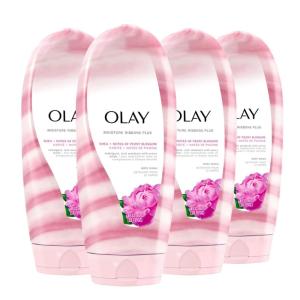 imageOlay Moisture Ribbons Body Wash with Shea and Notes of Jasmine Petals 18 fl oz Pack of 4Shea  Peony Blossom