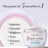 imageOlay Super Cream with Sunscreen SPF 30 Fragrance Free Lightweight Face Moisturizer with Sun Protection 5in1 Skin Care  Hydrating Brightening Firming  Niacinamide Vitamin C Collagen 17 oz