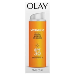 imageOlay Vitamin C Hydrating moisturizer with sunscreen SPF 30 17 Oz