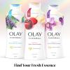 imageOlay Body Wash for Women 247 SkinLoving Freshness Miami Mocktails Plant Based Cleansers Vitamin B3 amp Antioxidant Blend All Skin Types Berry Passionate with Passionfruit amp Guava Scent 22 fl ozBlack Cherry and Vanilla