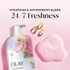 imageOlay Body Wash for Women Fresh Radiance 247 SkinLoving Freshness Visibly Radiant Plant Based Cleansers Vitamin B3 amp Antioxidant Blend For All Skin Types Strawberry amp Mint Scent 29 fl ozStrawberry  Mint