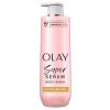 imageOlay Super Serum Body Wash for Normal Skin 24hr Long Lasting Rich Hydration 5 Ingredient Complex for Bright Even Firm amp Luminous Skin with Collagen Peptide BHA Vitamin C 20 fl ozExtra Dry