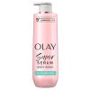 imageOlay Super Serum Body Wash for Normal Skin 24hr Long Lasting Rich Hydration 5 Ingredient Complex for Bright Even Firm amp Luminous Skin with Collagen Peptide BHA Vitamin C 20 fl ozSensitive