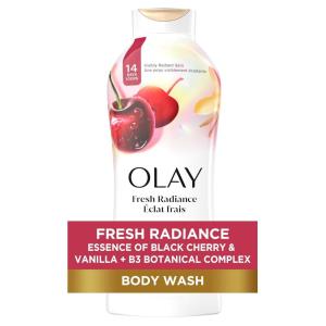 imageOlay Body Wash for Women 247 SkinLoving Freshness Miami Mocktails Plant Based Cleansers Vitamin B3 amp Antioxidant Blend All Skin Types Berry Passionate with Passionfruit amp Guava Scent 22 fl ozBlack Cherry and Vanilla