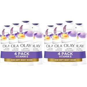 imageOlay Body Wash for WomenAge Defying with Vitamin E24hr MoisturizingHydrating amp RefreshingB3 Vitamin ComplexFree of Parabens amp Phthalatesfor All Skin TypesScented22 fl ozPack of 8