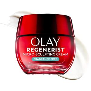 imageOlay Face Moisturizer Regenerist MicroSculpting Cream for Women FragranceFree  AntiAging AntiWrinkle Firming Skin Care  Triple Collagen Cream Peptide Hyaluronic Acid Niacinamide 26ozFragranceFree